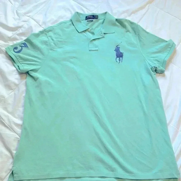 Polo Ralph Lauren Big Pony Custom Slim Fit Short Sleeves Crested Shirt Sz XXL - Picture 1 of 7